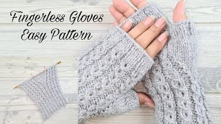 How to Knit Fingerless Gloves Easy For BeginnersMock Cable StitchStep by Step TutorialUrduHindi [upl. by Campman]