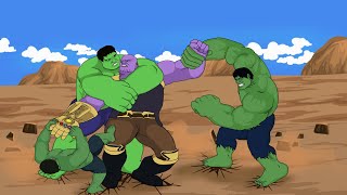 THANOS vs HULK2003Hulk2008Hulk1977 part 1 Hulk verse [upl. by Laamak]