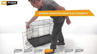 FERPLAST DOG CRATE DOGINN ASSEMBLY INSTRUCTIONS [upl. by Tomlinson]