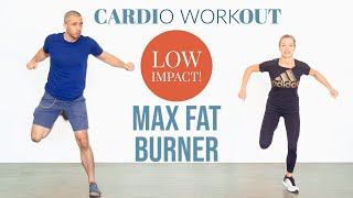 Fat burning high intensity low impact home cardio workout [upl. by Nahsar271]