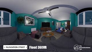 Inundation Street 360  VR Flood Warning Simulation [upl. by Aicitel]