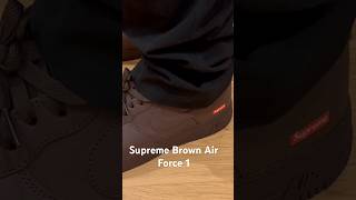 Supreme Air Force 1 Brown Week 11 FW23 Season Supreme nike supreme nike airforce1 2023 [upl. by Nitsraek669]