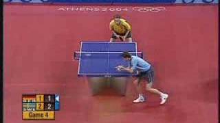 Table Tennis Athens 2004 Waldner vs Boll  part 2 [upl. by Ycal]