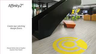 Polyflor Affinity255 PUR heavy commercial luxury vinyl tiles [upl. by Enelrihs]