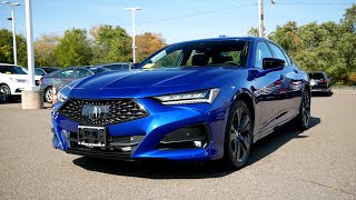 2021 Acura TLX ASpec Review  Start Up Revs Walk Around and Test Drive [upl. by Acsirp]