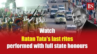 Watch Ratan Tatas last rites performed with full state honours  Ratan Naval Tata passes away [upl. by Laszlo]