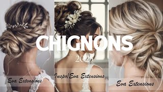 5 Idées de chignons de mariage tendance 2025 ✨ [upl. by Allicerp926]