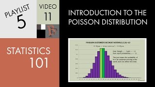 Statistics 101 Introduction to the Poisson Distribution [upl. by Lahtnero602]