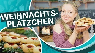 Weihnachtskekse Plätzchen backen 🎄  2 leckere Rezepte für Weihnachtsgebäck [upl. by Flore]