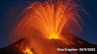 Etna Eruption  2052022 Southeast Crater [upl. by Egor]