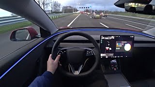 The New Tesla Model 3 2024 Test Drive [upl. by Acinomal]