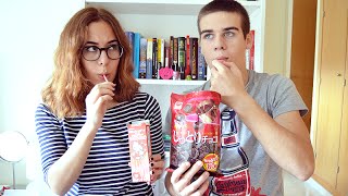 PROBANDO DULCES JAPONESES CON MI HERMANO [upl. by Airdnekal499]