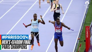 Mens 4x400m Final 🏃 Paris Champions [upl. by Haneeja]