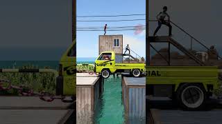 Loader Tow Small Trucks vs Containers short beamng beamngdrive beamngcrashes trucksvs [upl. by Tevis313]