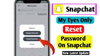 How To Reset Snapchat My Eyes Only Password Without Losing Everything 2024 Reset my eyes only [upl. by Nilhtac150]