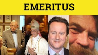 🔵 Emeritus  Emeritus Meaning  Emeritus Examples  Latin in English [upl. by Ahser]