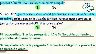 Soy asalariadoa ¿Estoy obligadoa a presentar declaración anual 2023 [upl. by Bartholomeus]