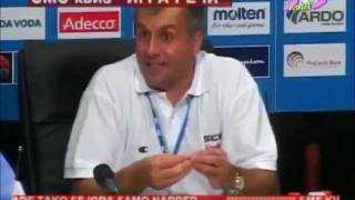 Zeljko Obradovic  Konferencija za stampu posle debakla i poraza od Francuza EP 2005 [upl. by Esya]