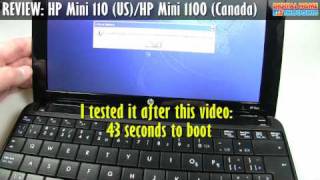 REVIEW HP Mini 110 USA  HP Mini 1100 Canada Netbook [upl. by Culhert]