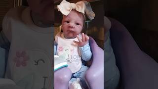 Whats Silicone Baby Adalyn Doing Today shorts siliconebaby rebornhobby baby babydolls [upl. by Aerehs857]