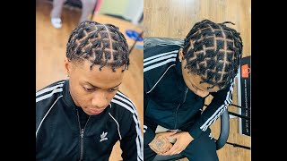 ONE amp ONLY 🔥 HOW TO BOX BRAIDS ON SHORT HAIR WITH RUBBERBAND ENDS 🆙🆙 [upl. by Seely]