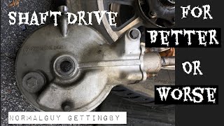 Shaft Drive Better or Worse See how it works  Honda Goldwing GL1200 [upl. by Hulen]