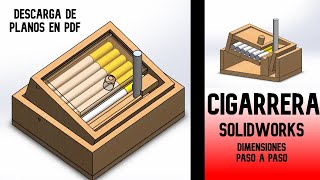 MADE EASY Create a Wood Cigarette Box in SolidWorks with Expert Tips [upl. by Llennaj279]