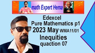 how to do2023 Edexcel WMA1101 january pure mathematic qua 07shade inequities  math expert hema [upl. by Romney]