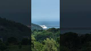 Dover Castle and Port ferry cross the channel [upl. by Eiramllij]