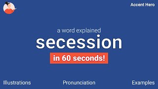 SECESSION  Meaning and Pronunciation [upl. by Arit895]