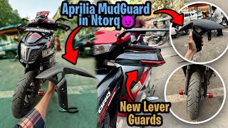 Aprilia Mudguard in NTORQ 125⚡️ Fully Modified NTORQ SKDBIKEWORLD Subscribe plz❤️1k Soon [upl. by Relluf268]