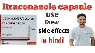 Itraconazole capsule Use dose side effects  itromed candicorcecanditral itraconazole [upl. by Skell]