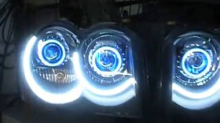 0510 Jeep Grand Cherokee  55 Watt HID  BiXenon Projector RetroFit by Sick HIDs [upl. by Ecilahc769]