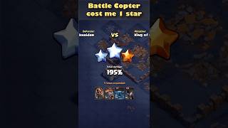 Battle Copter cost me a star ll Clash of Clans clashofclans coc shorts [upl. by Kennith]