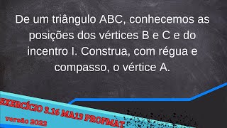 MA13 Cap3 exercício 316 versão 2022 mestrado profmat [upl. by Enimzaj]