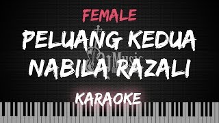 Peluang Kedua  Nabila Razali Karaoke By Music [upl. by Ataliah]