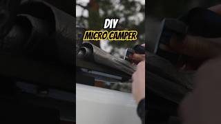 How to set up DIY Micro Camper Van for the night camping vanlife outdoorlife asmr diycamper [upl. by Grimes413]