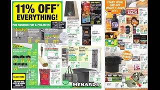 Menards 11 OFF Everything Sales Ad Flyer 0629202307092023Week 20 [upl. by Qooraf]