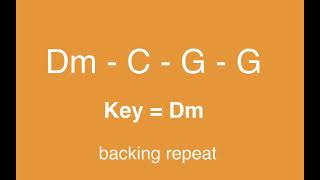 DmCGG backing track repeat keyDm [upl. by Westney]