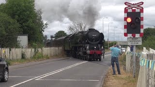 35018  British India Line visits the Wensleydale Railway [upl. by Lucy]