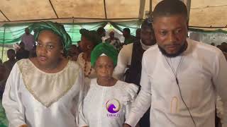 FAITHIA BALOGUN’S MOTHER AND CHILDREN AT HER FATHER’S WAKE KEEP BURIAL SERVICE [upl. by Naejamron404]