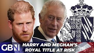 Royal Family could STRIP Harry and Meghan of royal titles over website rebrand [upl. by Seldun]