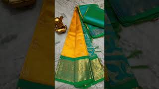 9790228111 WhatsApp plsmangalagiri silk cotton Sarees Kanchi border [upl. by Eilagam]