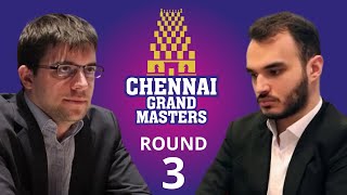 Maxime VachierLagrave vs M Amin Tabatabaei  Chennai Grand Masters 2024  Round 3 [upl. by Aekan]