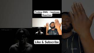 Fireboy DML  iseoluwa REACTION nigeria afrobeat fireboydml music c [upl. by Hecklau]