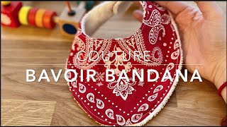 couture enfant  bavoir bandana [upl. by Leanora]