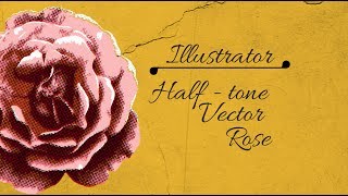 Vector Halftone Effect in Illustrator  turn a bitmap photo into a vector halftone [upl. by Yelsgnik]