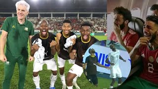 WATCH BAFANA BAFANA CELEBRATING AFTER BEATING MOROCCO [upl. by Llyrehc]