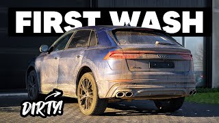 Cleaning The DIRTIEST Audi SQ8  First Winter Wash [upl. by Bock584]