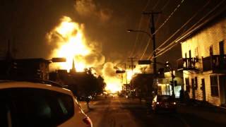 Explosion Train Lac Megantic [upl. by Esilehc381]